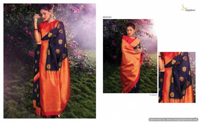 Meghdoot Mizuki Tradition Fancy Ethnic Wear Designer Saree Collection